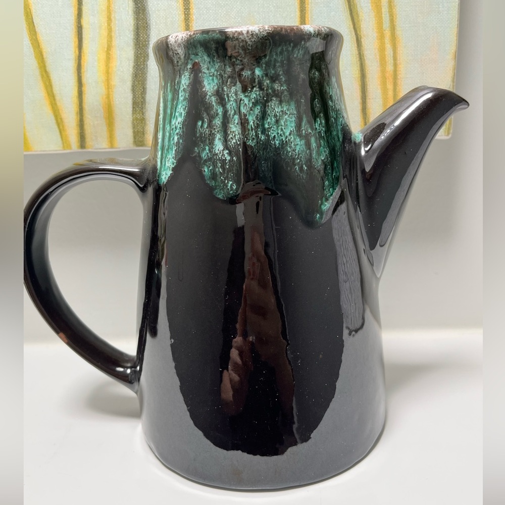 Royal Canadian Art Pottery Blue Drip Glaze BMP Teapot (No Lid)
